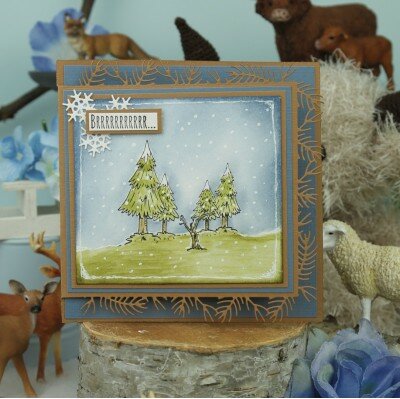 Card Deco Essentials - Clear Stamp - Winter Forest