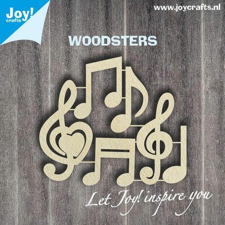 Joy! Crafts Woodsters - Muzieknoten 6320/0024 