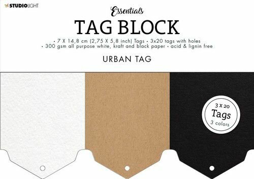 Studio Light Tag Block Essentials Urban nr.03 