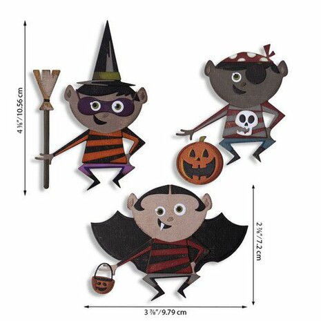 Sizzix Thinlits Die Set - Trick or Treater 18PK 664751 Tim Holtz