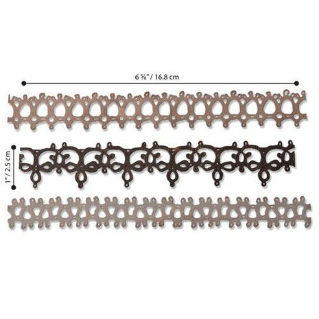 Sizzix Thinlits Die Set - 3PK Crochet 2  Tim Holtz