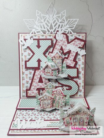 3D Cutting Sheet - Yvonne Creations - Christmas Scenery - House