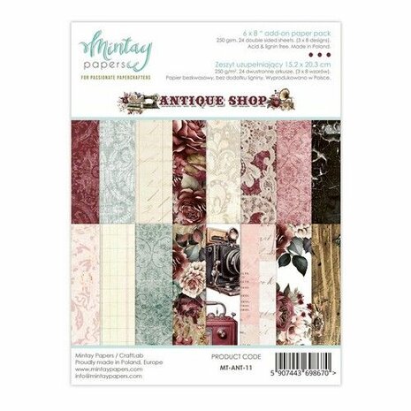 Mintay A5 Add-On Paper Pad - Antique Shop MT-ANT-11