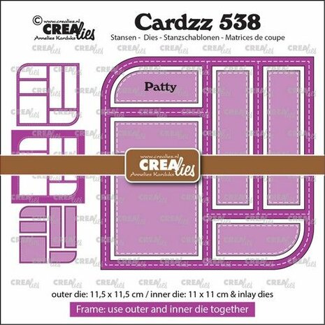 Crealies Cardzz Frame &amp; inlay Patty CLCZ538 
