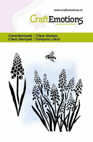 CraftEmotions clearstamps 6x7cm - Blauwdruifjes