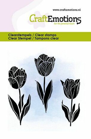 CraftEmotions clearstamps 6x7cm - Tulpen