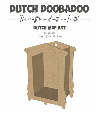 Dutch Doobadoo MDF 3d Closet 4mm 460.440.417 23x16,5cm
