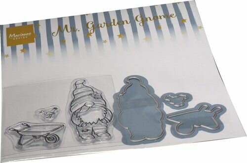 Marianne Design Clear Stamp &amp; die set - Mr. Garden Gnome CS1125 150x150mm