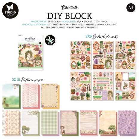 Studio Light DIY Block Essentials nr.36 SL-ES-DCB36 A4