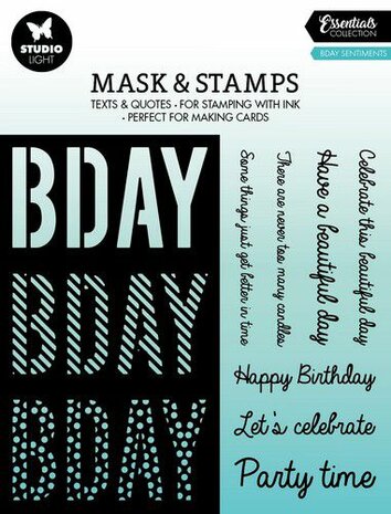 Studio Light Mask &amp; Stamp Essentials nr.02 SL-ES-MST02 155x155mm