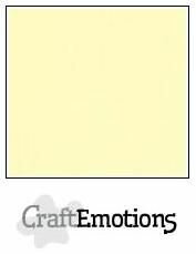CraftEmotions linnenkarton  geel 30,0 x 30,0cm 