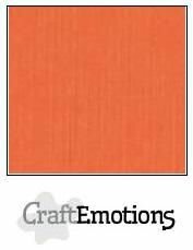 CraftEmotions linnenkarton oranje 30,0 x 30,0 cm 