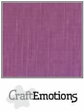 CraftEmotions linnenkarton purper 30,0 x 30,0 cm