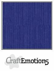 CraftEmotions linnenkarton saffierblauw 30,0x30,0cm / LC-56 