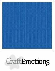 CraftEmotions linnenkarton signaalblauw 30,0x30,0cm / LC-15