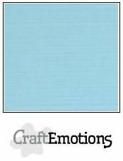 CraftEmotions linnenkarton lichtblauw 30,0x30,0cm / LC-08