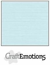 CraftEmotions linnenkarton babyblauw 30,0 x 30,0 cm 