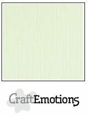 CraftEmotions linnenkarton lichtgroen 30,0 x 30,0 cm 