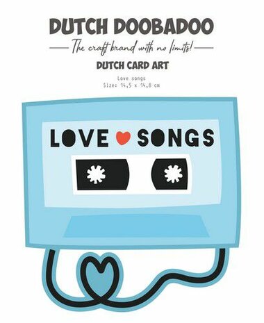 Dutch Doobadoo Card-Art Love songs A5 470.784.199 14,5x14,8cm