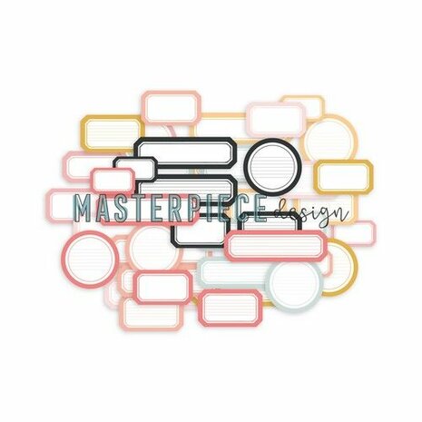 Masterpiece Die-cuts Baby Girl -labels MP202176