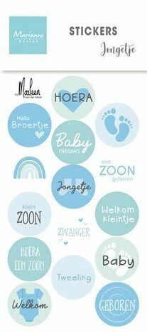 Marianne Design Stickers - Jongetje by Marleen (NL) CA3182 105x185mm