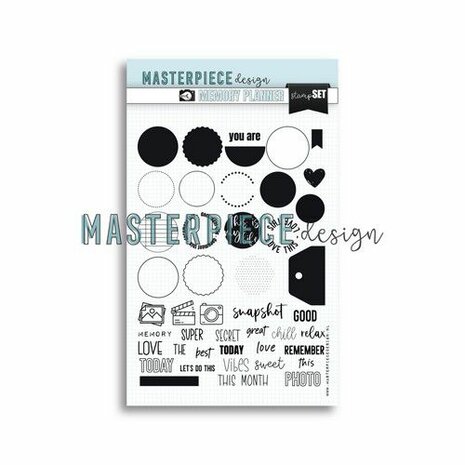 Masterpiece Memory Planner - Stempelset - 6x8 Snapshot labels MP202086 Match with Die set Weekly Tickets