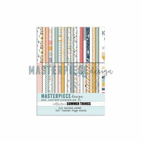 Masterpiece Pocket Page kaartjes Summer Things 3x4 20st MP202019
