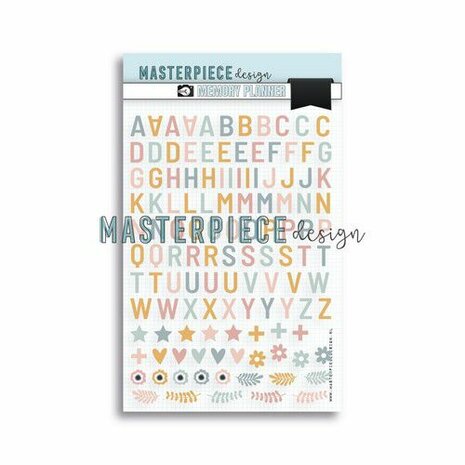 Masterpiece Puffy stickers - Alphabet A5 MP202090