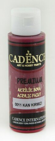 Cadence Premium acrylverf (semi mat) Bloed rood  70 ml