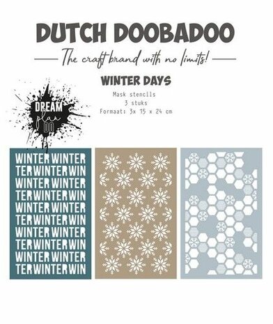 Dutch Doobadoo Stencils Winter days 3st 470.784.282