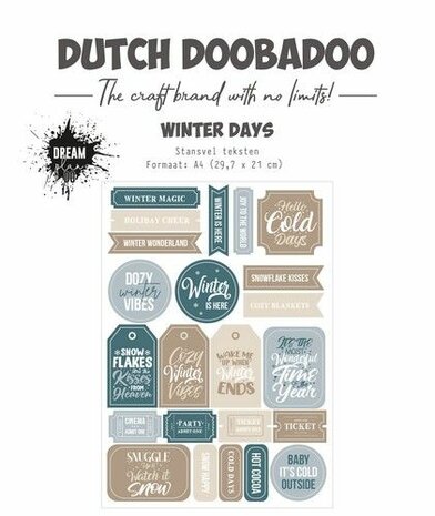 Dutch Doobadoo Stansvel A4 Winter days 474.007.023