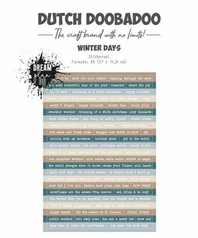 Dutch Doobadoo Dutch Sticker Art A5 Winter days 491.200.029