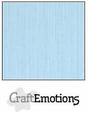 CraftEmotions linnenkarton azuurblauw 30,0 x 30,0 cm