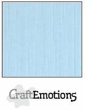 CraftEmotions linnenkarton azuurblauw 30,0 x 30,0 cm