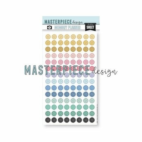 Masterpiece Stickervel 6x10 Reinforcers - colorful MP202191