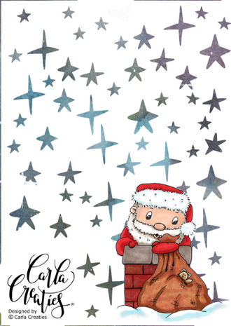 CraftEmotions clearstamps A6 - Santa 1 Carla Creaties