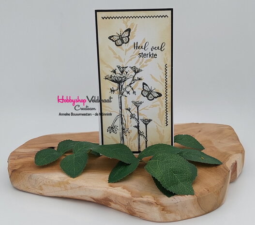 CraftEmotions clearstamps A6 - bloemen condoleance (NL)