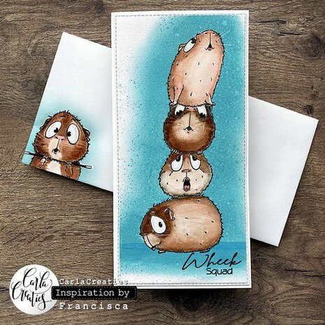 CraftEmotions clearstamps A6 - Guinea pig 1 Carla Creaties