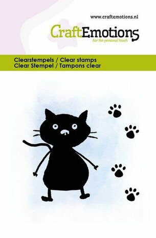 CraftEmotions clearstamps 6x7cm - Kitty &amp; paws