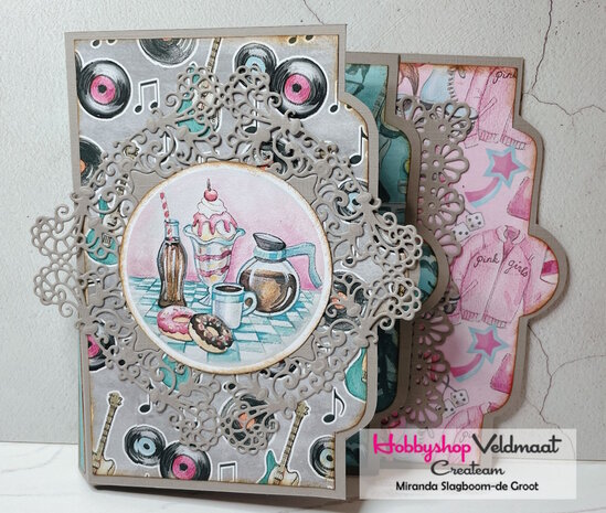 Cutting Sheet - Yvonne Creations - Back To The Fifties - Small Elements A