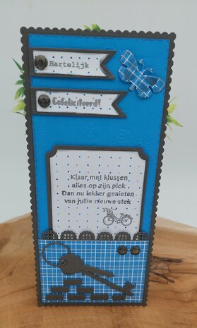 CraftEmotions Paper pad Delft - blauw 24 vl 30,5x30,5cm
