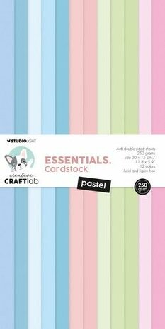Studio Light Paper pad Pastel 250gsm Essentials nr.127 CCL-ES-PP127 300x150x9mm