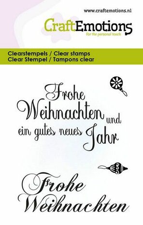 CraftEmotions Clearstamps 6x7cm - Weihnachtstext D