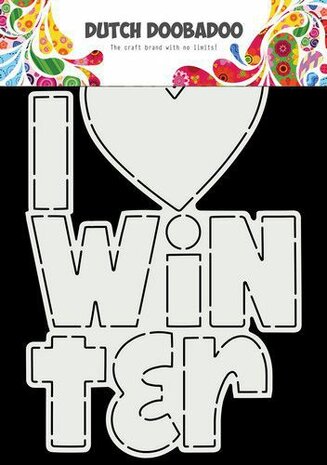 Dutch Doobadoo Card I love winter A5 470.784.177