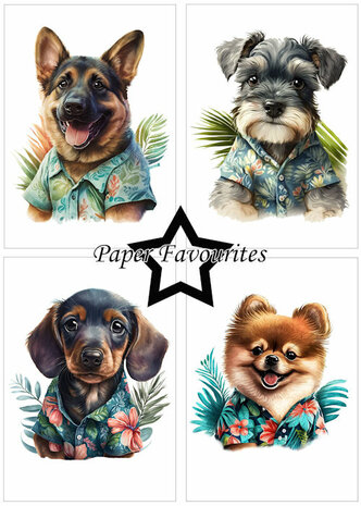Paper Favourites A5 Summer Dogs
