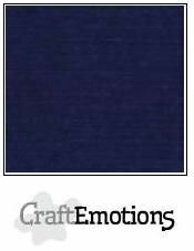 CraftEmotions linnenkarton donker blauw 30,0 x 30,0 cm