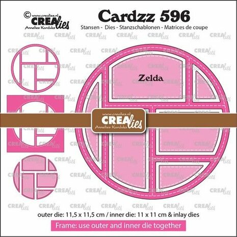 Crealies Cardzz Frame &amp; Inlay Zelda CLCZ596 11,5x11,5cm