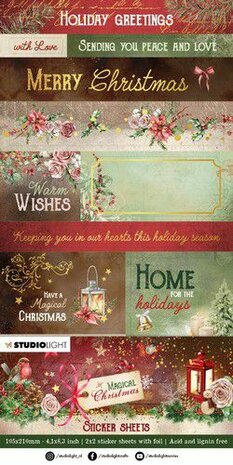 Studio Light Sticker sheets Magical Christmas nr.13 SL-MC-STIC13 105x210mm