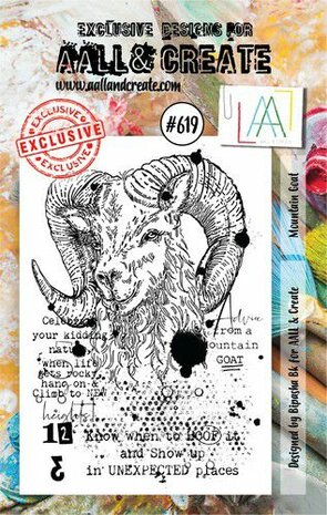 AALL &amp; Create Stamp Mountain Goat AALL-TP-619