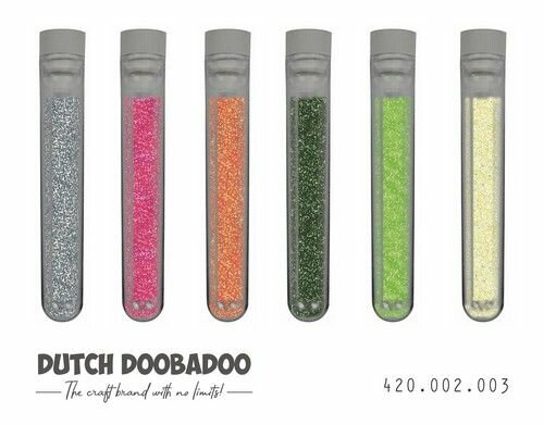 Dutch Doobadoo glitterset Wild flower 6 st 420.002.003